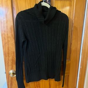 New York& Company Black Turtle Neck Size Medium